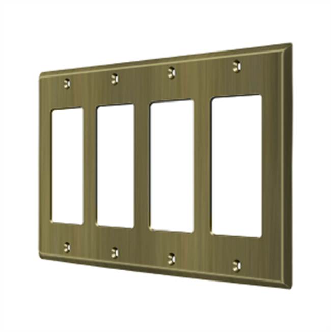 Deltana SWP4744 Switch Plate, Quadruple Rocker