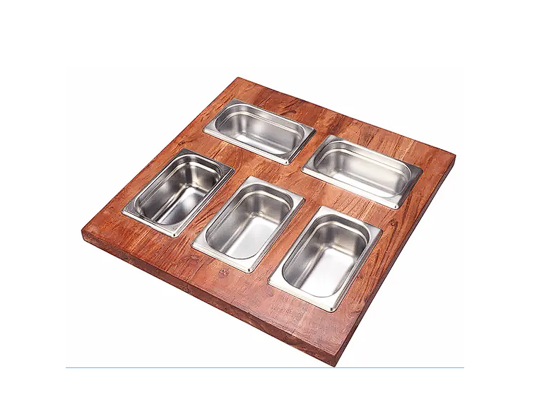 Nantucket sinks T20-CS5S Prep station 5 piece condiment server