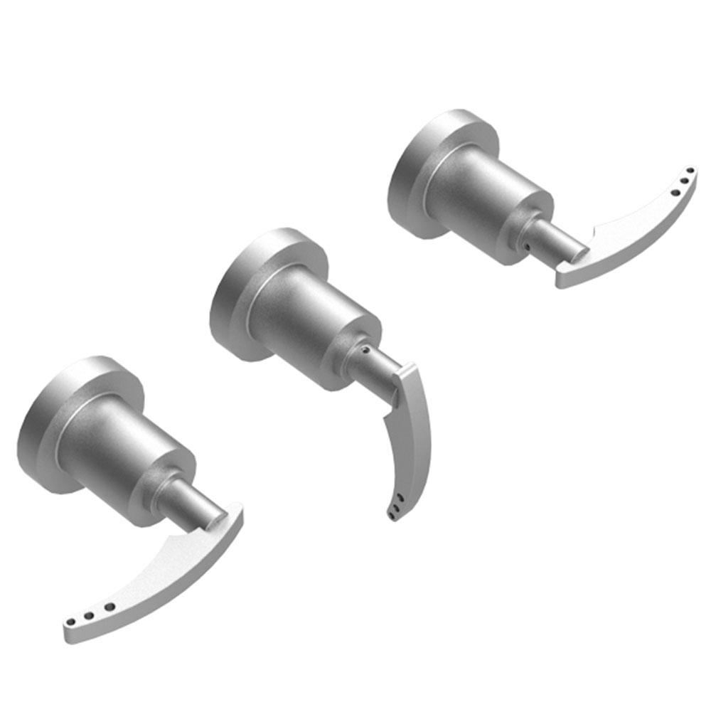 Rubinet T2ALAL Three Valve Tub Filler With Diverter Trim Only