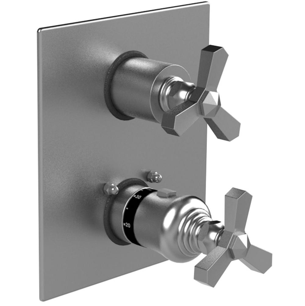 Rubinet T2QHXC Temperature Control Valve With Stop Two Way Diverter With ShutOff, Trim Only