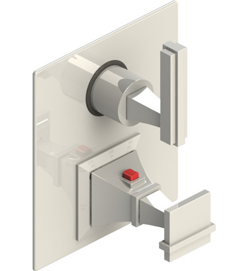 Rubinet T2QMQL Temperature Control Valve With Stop Two Way Diverter With ShutOff Trim Only