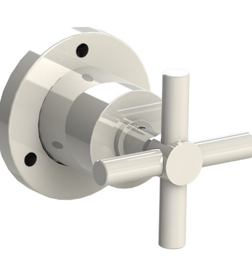 Rubinet T2XGNC Two Way Diverter With ShutOff Trim Only