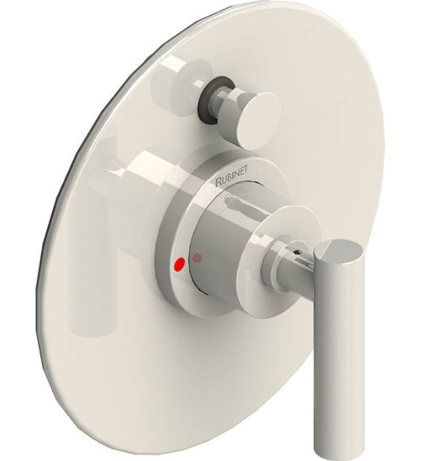 Rubinet T2YGNL Pressure Balance Shower Valve With Stop Two Way Diverter Trim Only
