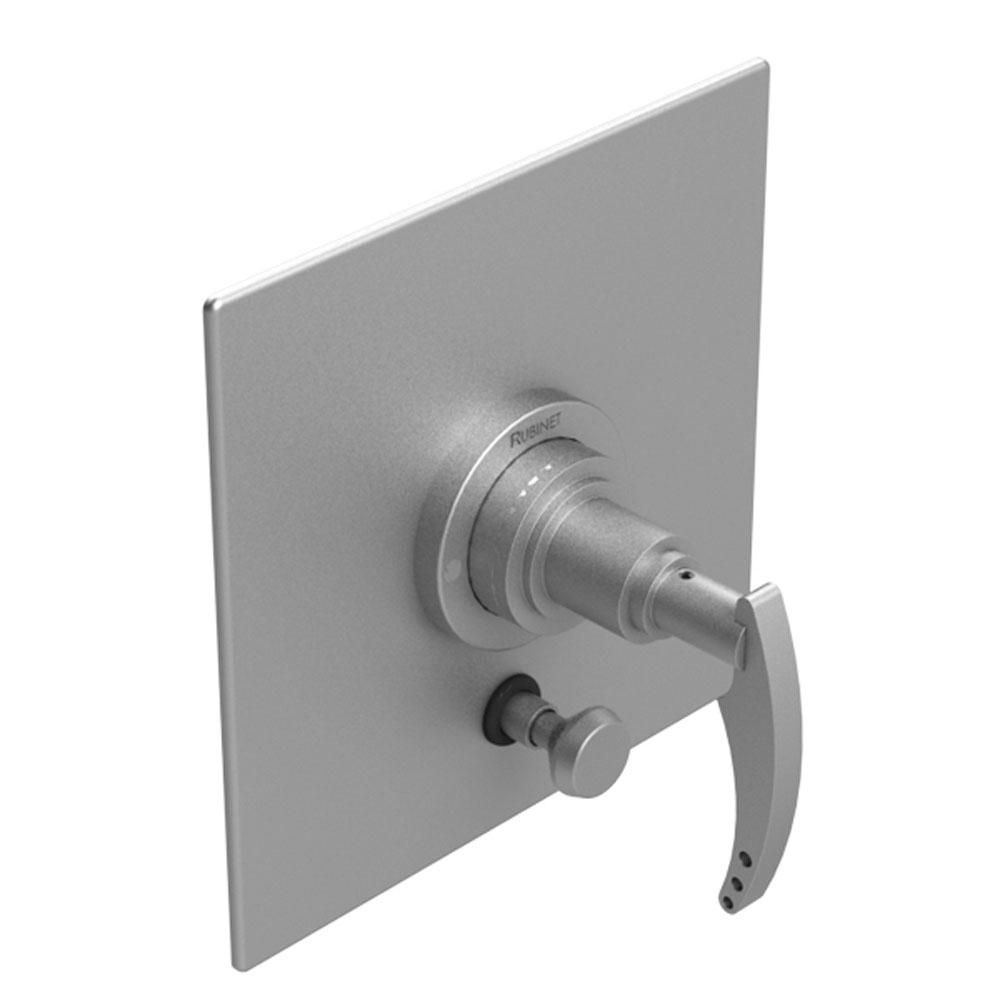 Rubinet T2YLAL Pressure Balance Shower Valve With Stop Two Way Diverter Trim Only