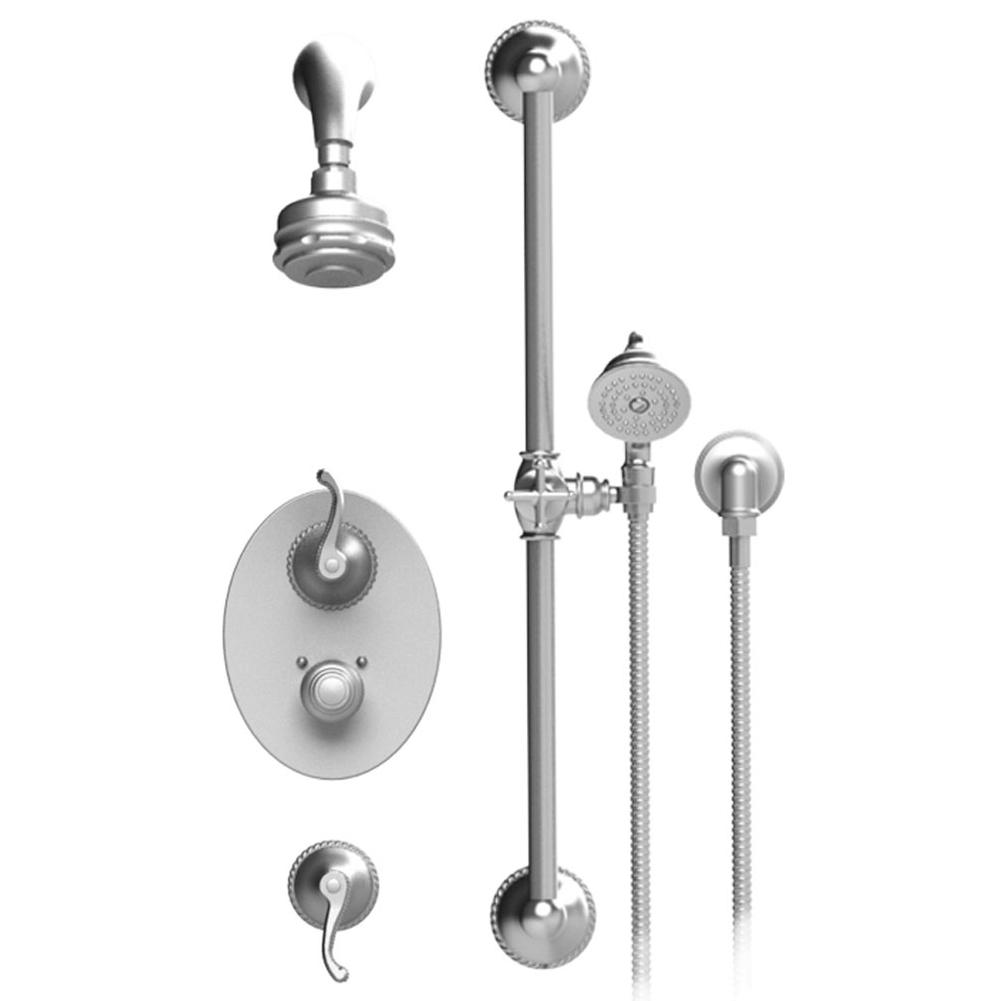 Rubinet T40ETL Pressure Balance With Stop Seperate Three Way Diverter With Shared Outlet Trim Only