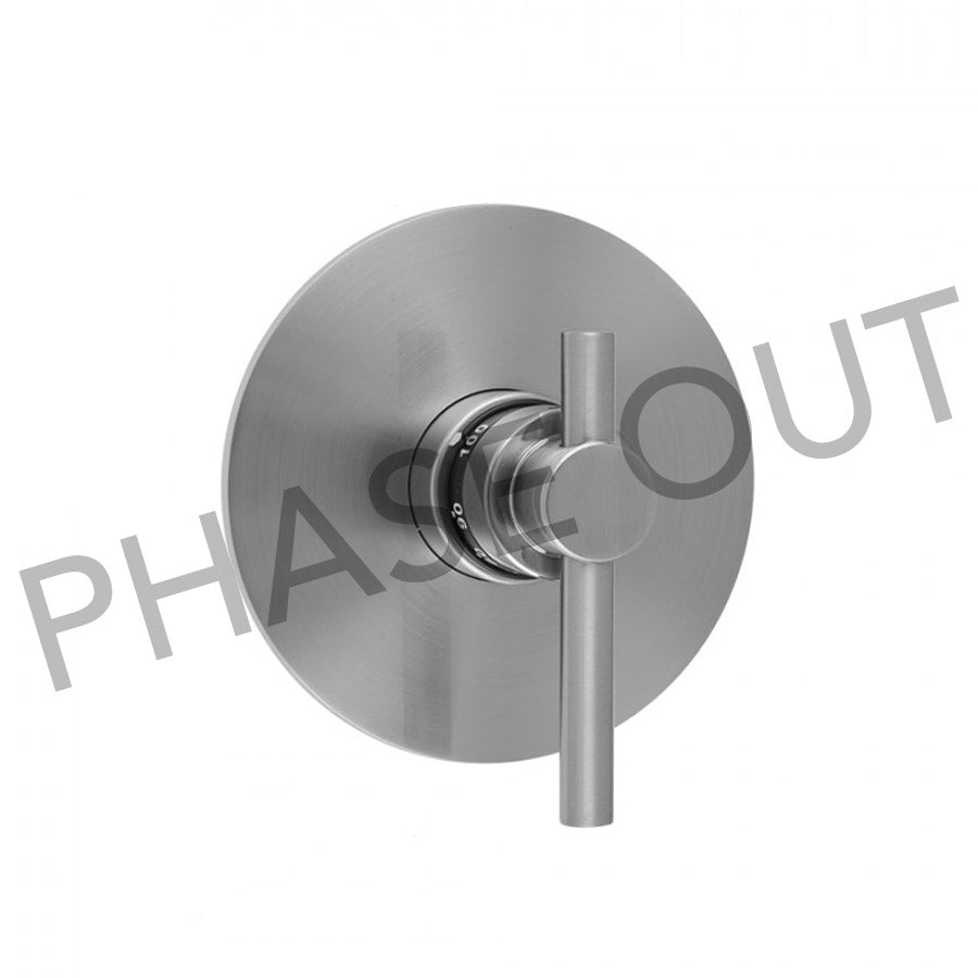 Jaclo T538-TRIM Round Plate With Contempo Low Peg Lever Trim For Thermostatic Valves - Parent