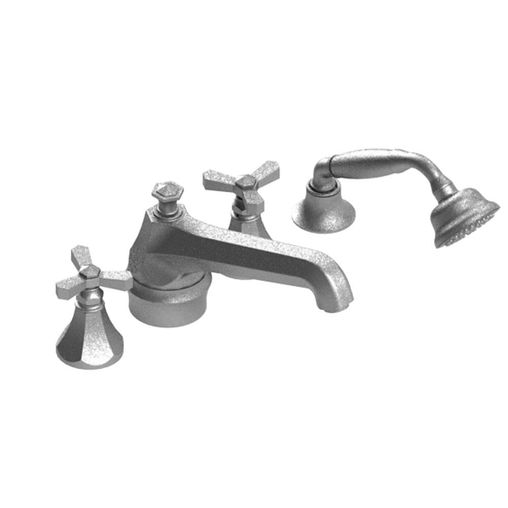 Rubinet T5HHXC Four Piece Roman Tub Filler With Hand Held Shower Trim Only