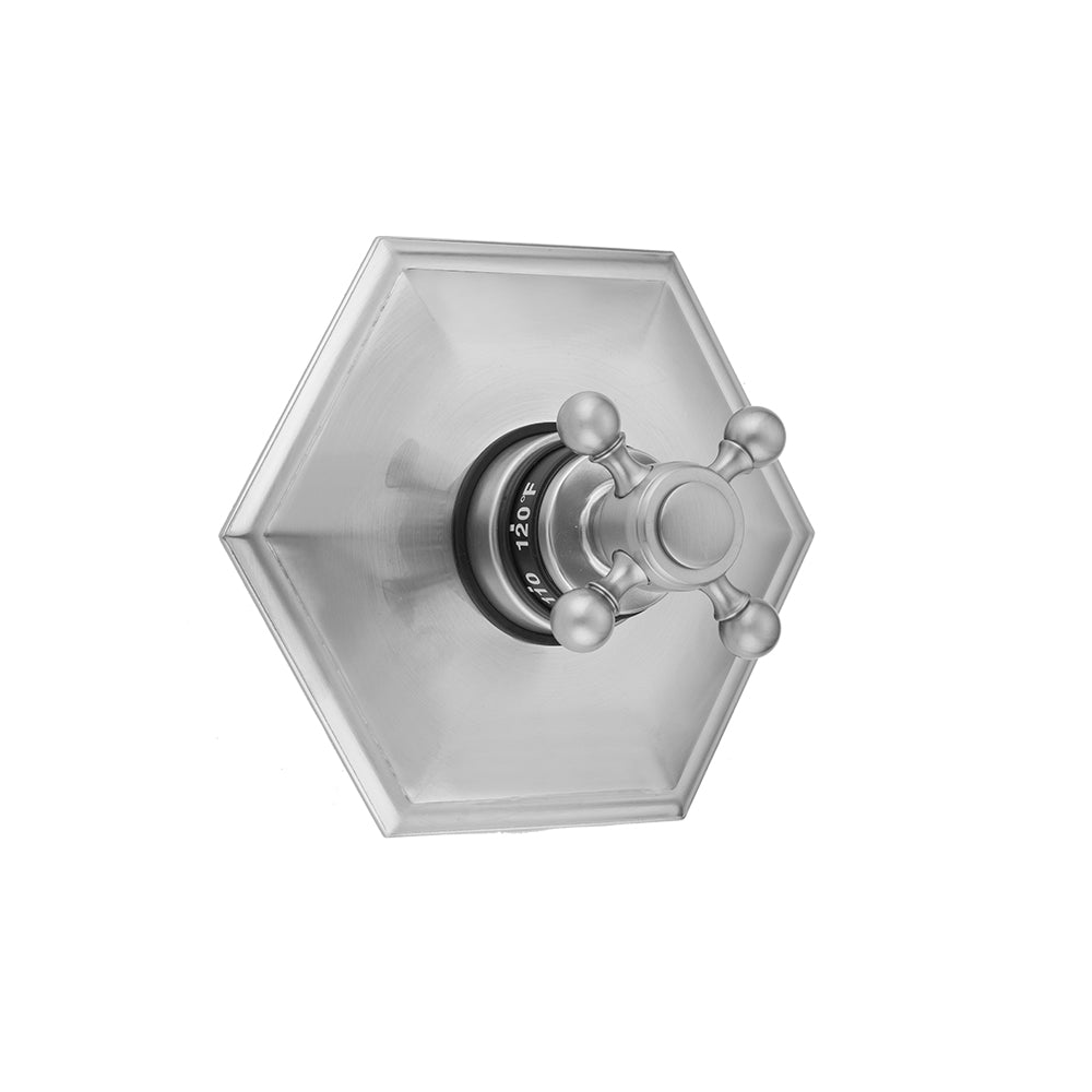 Jaclo T878-TRIM Hex Plate With Ball Cross Trim For Thermostatic Valves - Parent