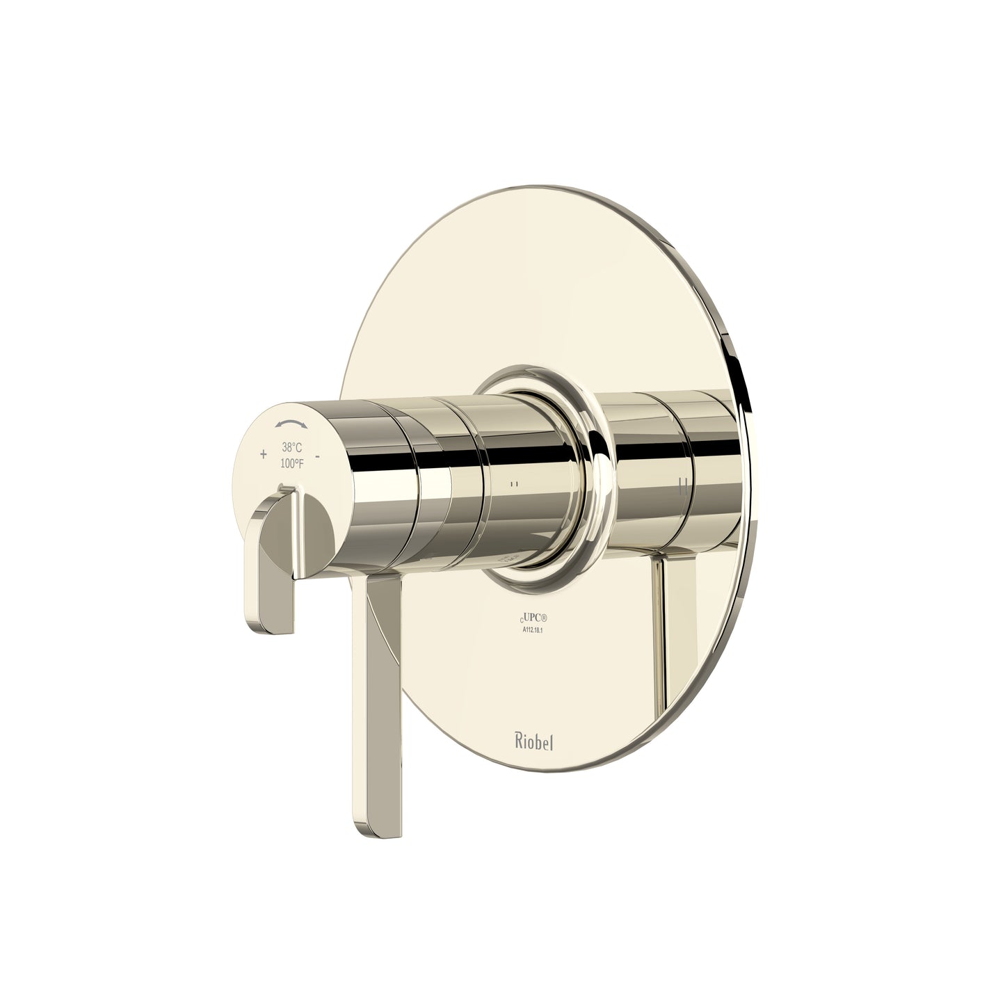 Riobel TAU44 Authentica 1/2" Therm & Pressure Balance Trim With 2 Functions