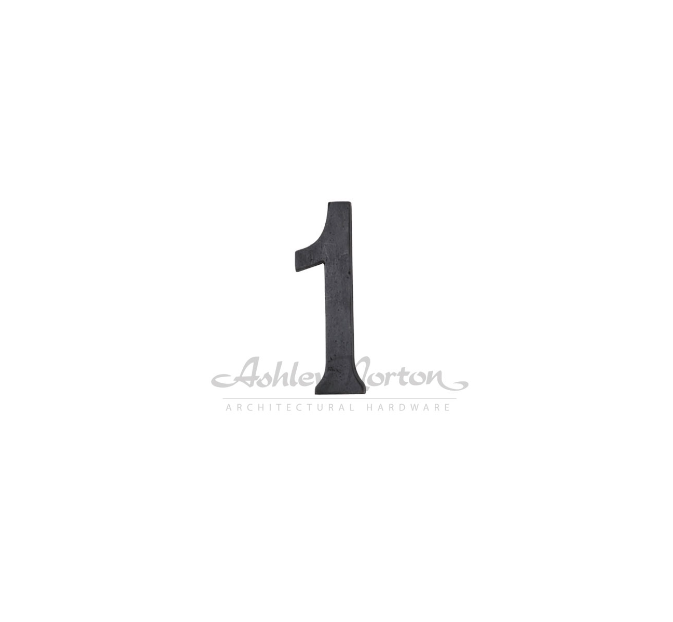Ashley Norton TC.156 1 6" Numeral 1 - Distressed Black