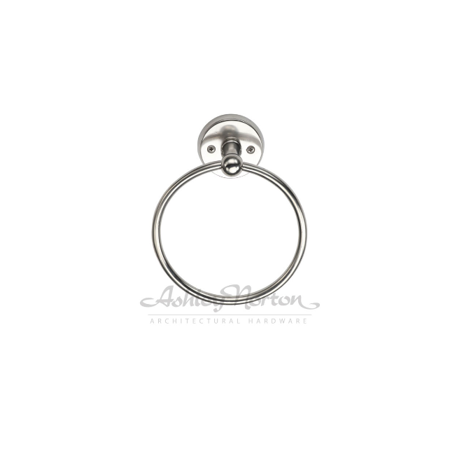 Ashley Norton TC.RR100 Towel Ring Round Escutcheon - Distressed Black