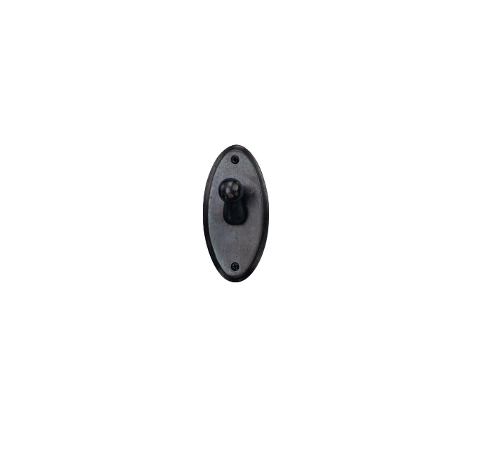 Ashley Norton TC.OV410 Hook On Oval Escutcheon - Distressed Black