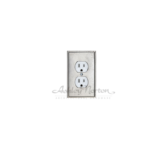 Ashley Norton TC.SQ.OC 1 SQUARE Outlet Cover 1 Gang - Distressed Black