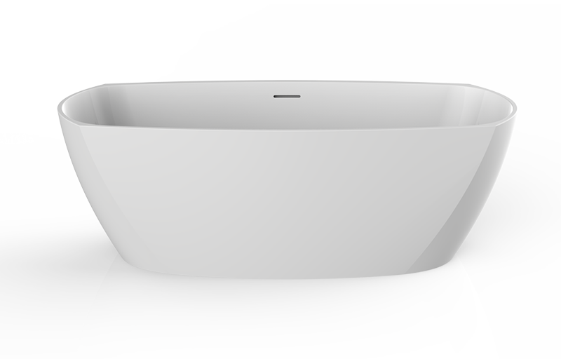 Graff TEP68-OF-MT Tephi Freestanding Bathtub with Integrated Overflow - Parent