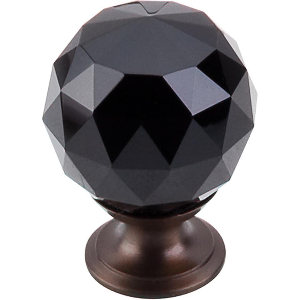 Top Knobs Black Crystal Knob Base
