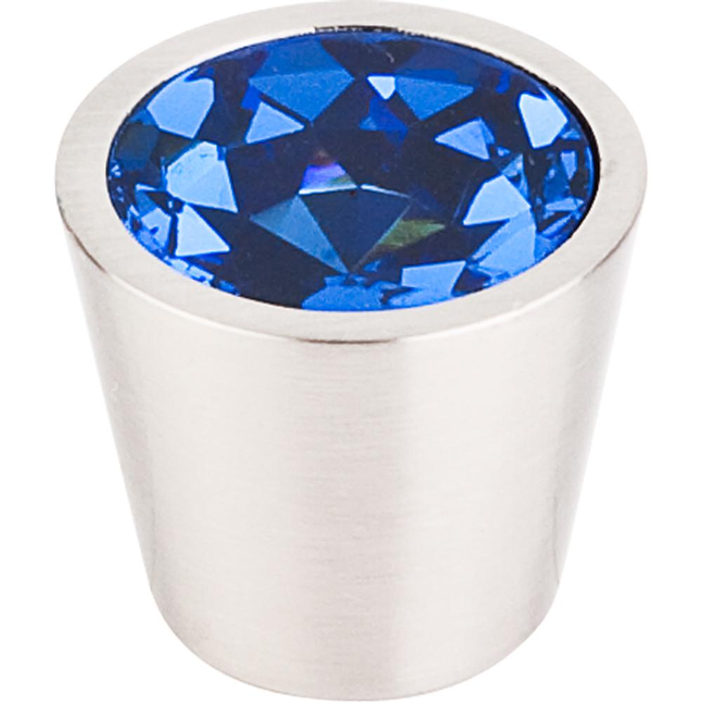 Top Knobs Blue Crystal Center Knob Shell