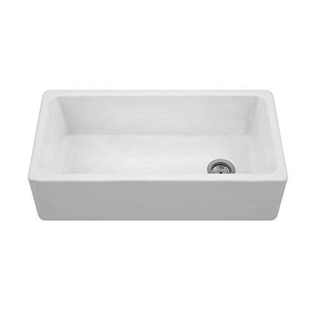 Prochef by Julien TM125-FS-361810 Proterra M125 Sink Farmhouse Single 32-5/8X14-3/4X9 - White