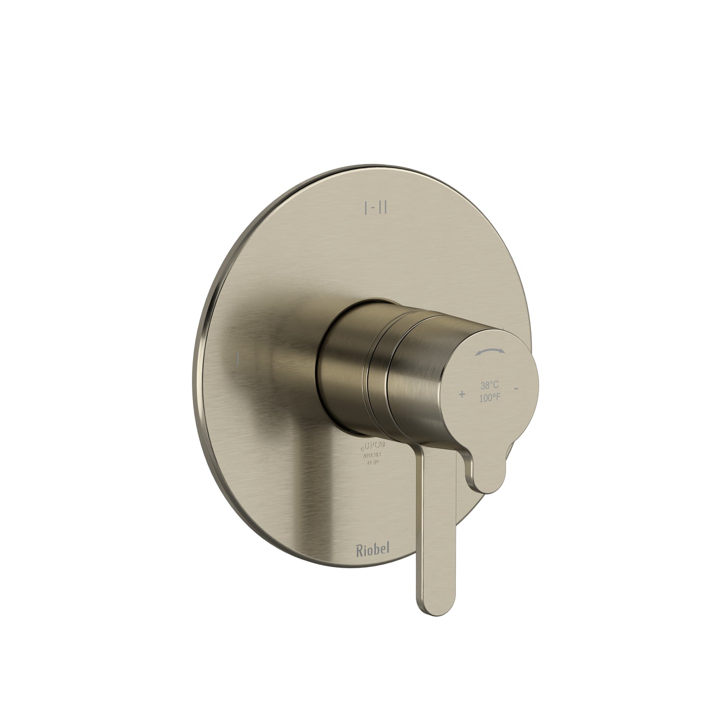 Riobel TNB44 Nibi 1/2" Therm & Pressure Balance Trim With 2 Functions