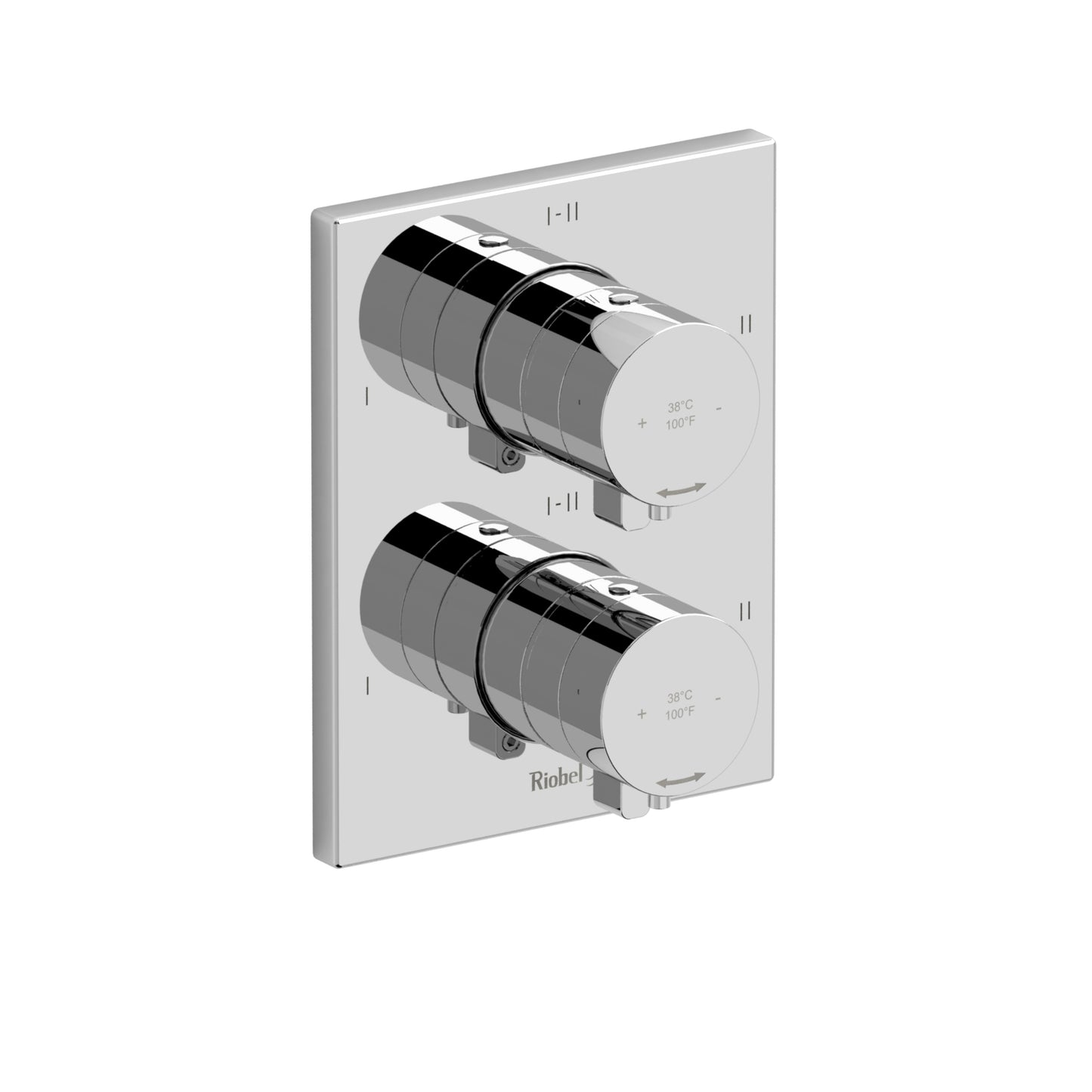 Riobel TPXTQ46C 3/4" Therm & Pressure Balance Trim With 6 Functions
