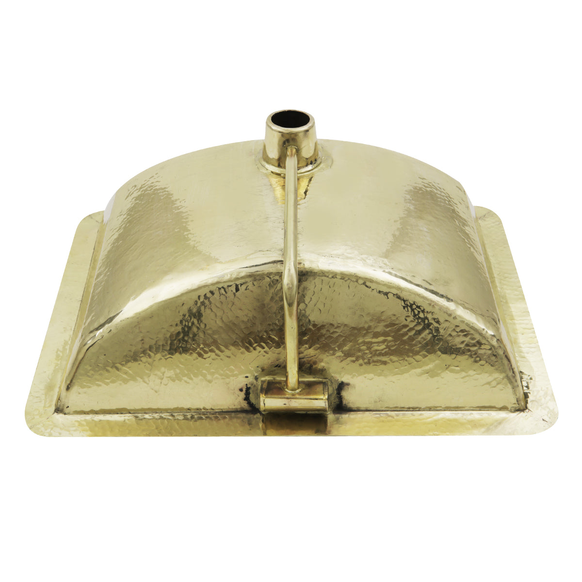 Nantucket Sinks TRB-1914-OF TRB-1914-OF - 21 Inch Hand Hammered Brass Rectangle Undermount Bathroom Sink with Overflow