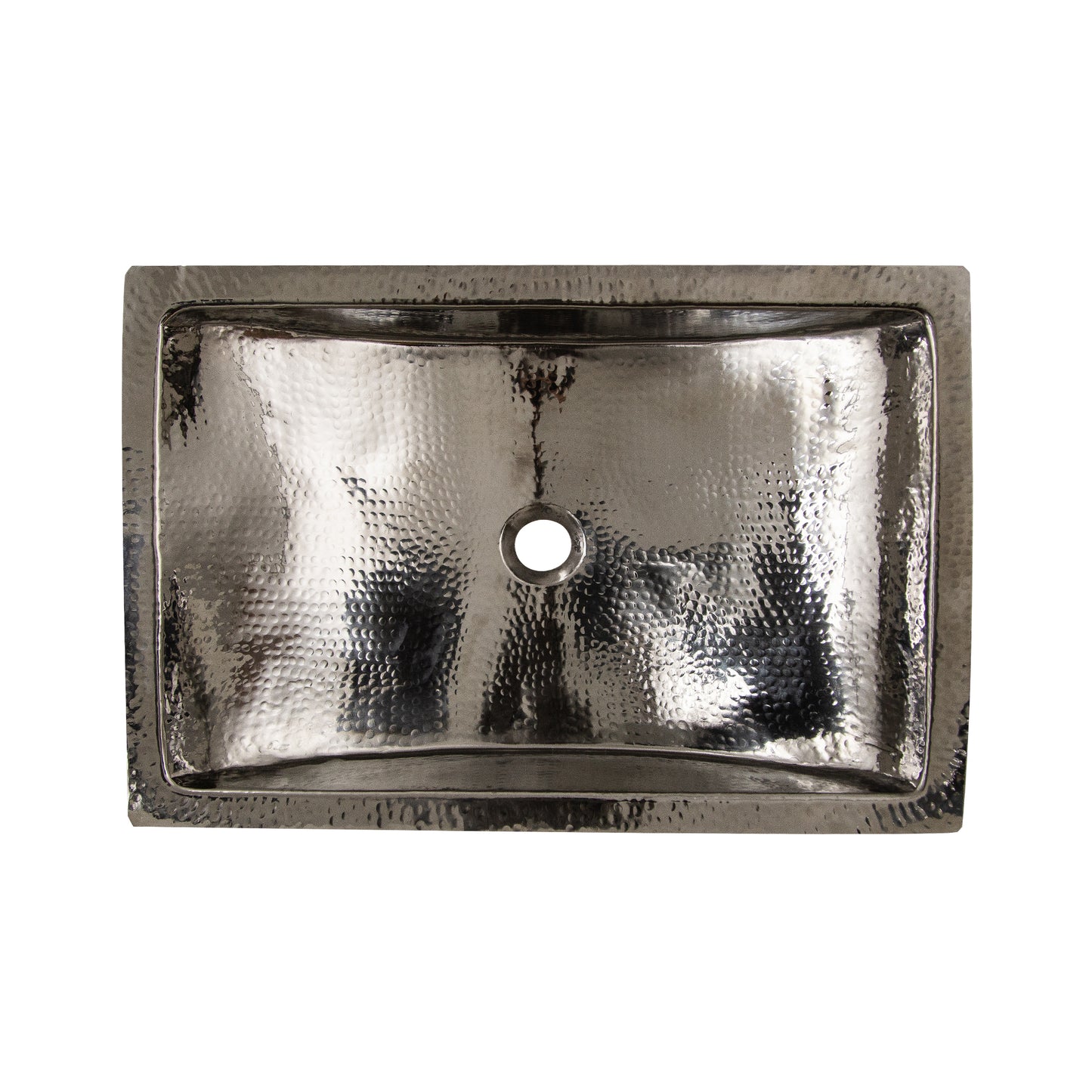 Nantucket Sinks TRS2416 Hand Hammered Bathroom Sink