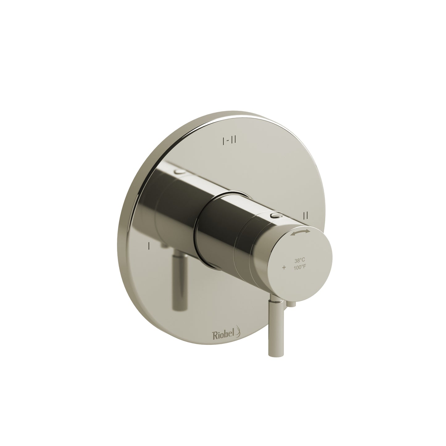 Riobel TRUTM23 Riu 1/2" Therm & Pressure Balance Trim With 3 Functions