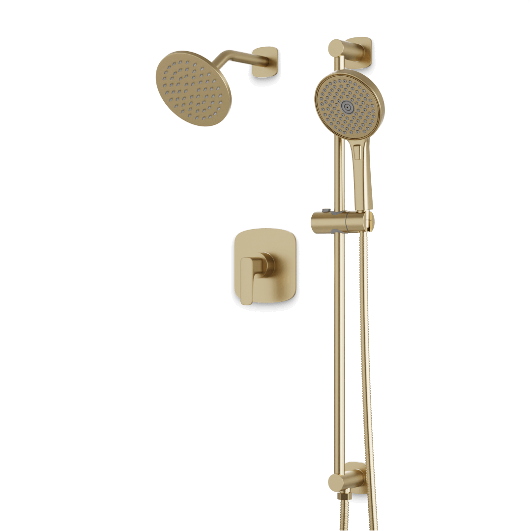 Artos TS294 Harmony 2-Way Pressure Balance Shower Trim Kit with Hand Shower on Integrated Slide Bar