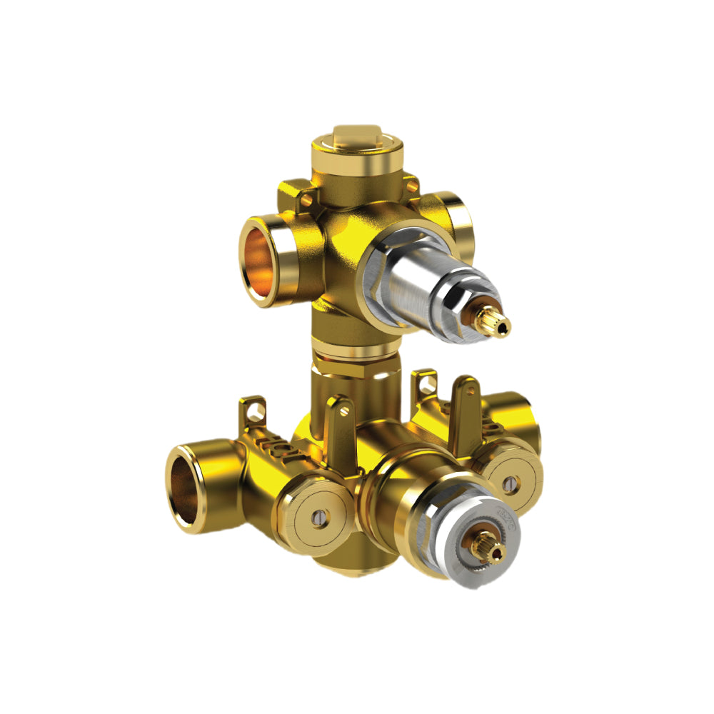 Flusso TVH.4420F 3/4" Thermostatic Valve - 2 Outputs