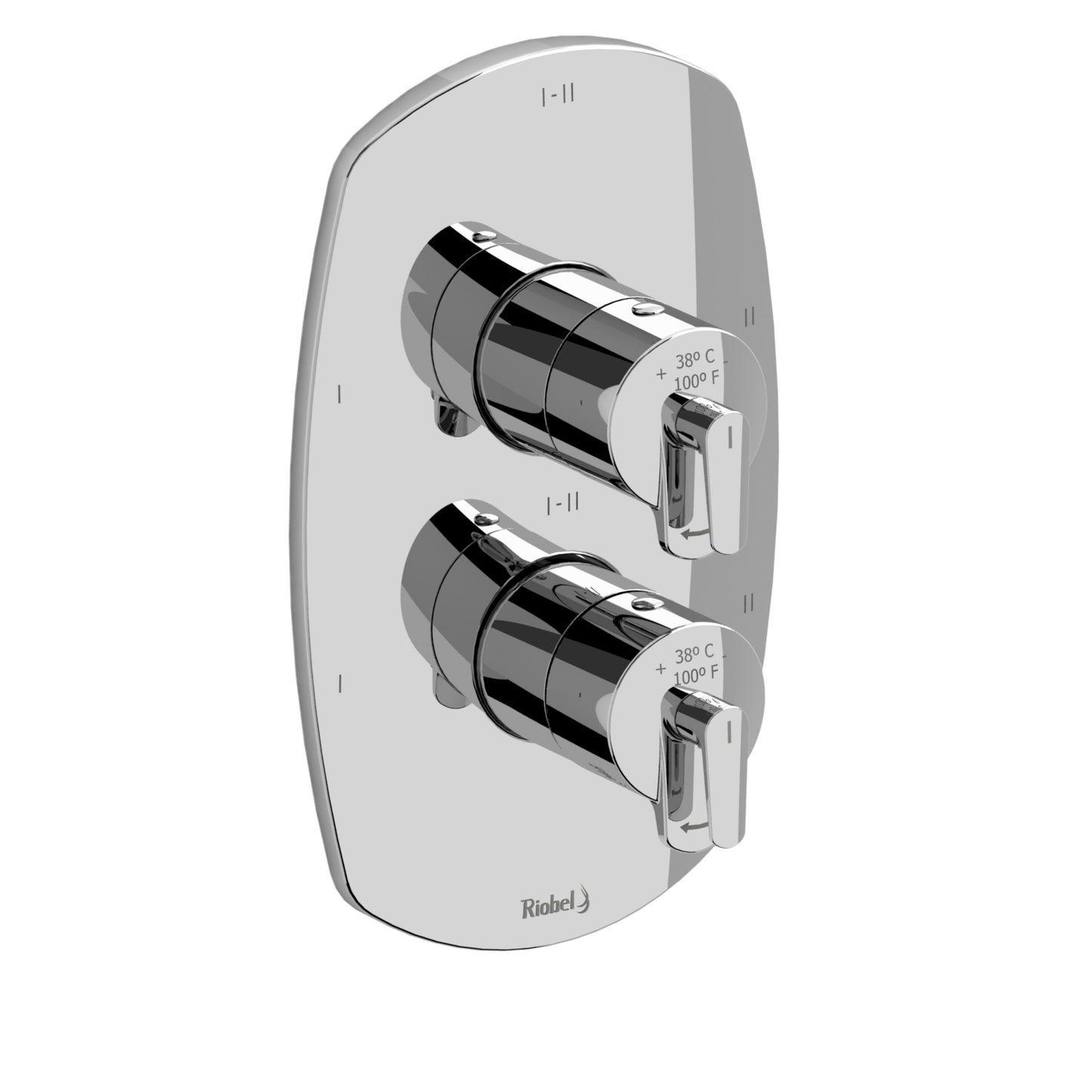 Riobel TVY46C 3/4" Therm & Pressure Balance Trim With 6 Functions