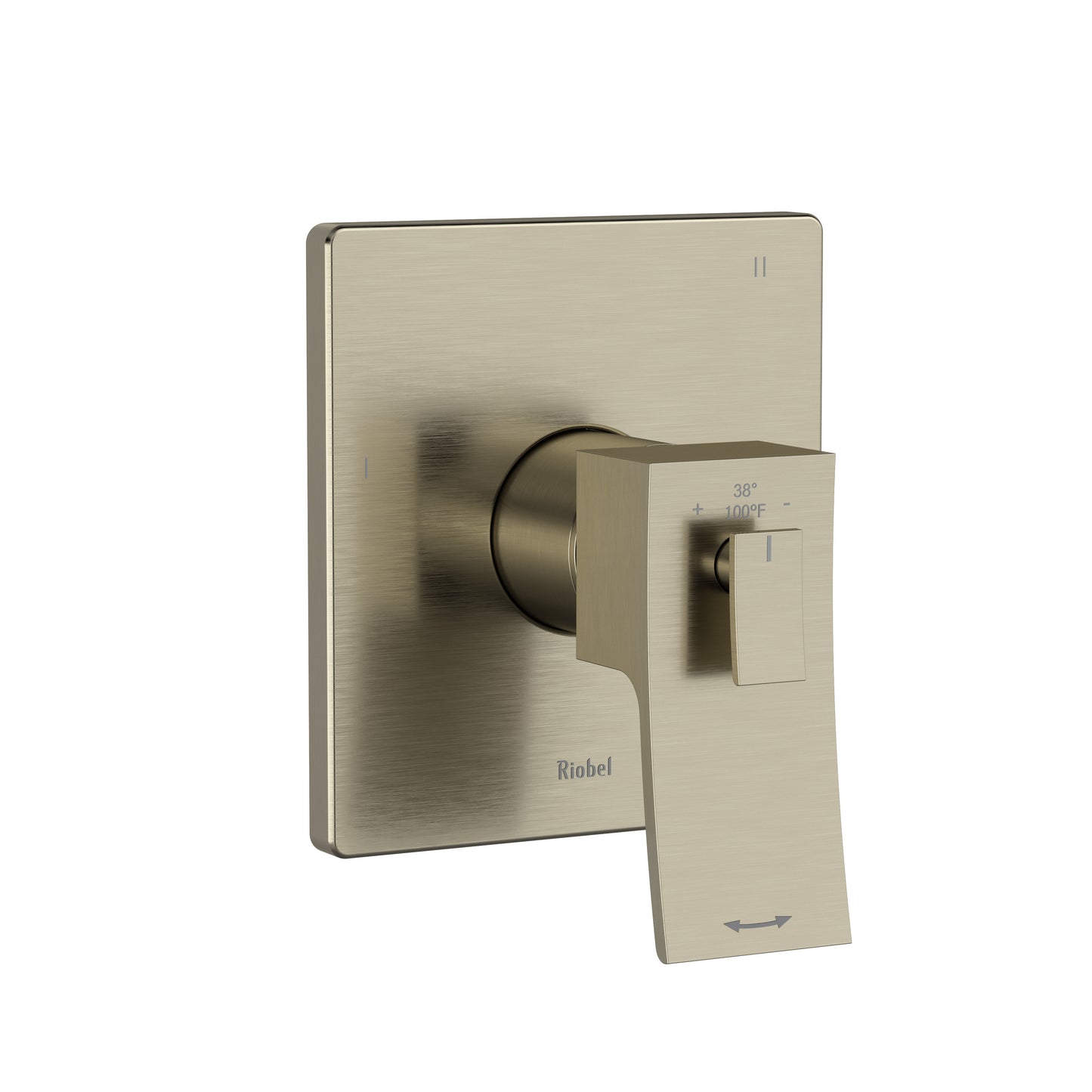 Riobel TZOTQ47 Zendo 1/2" Therm & Pressure Balance Trim With 3 Functions
