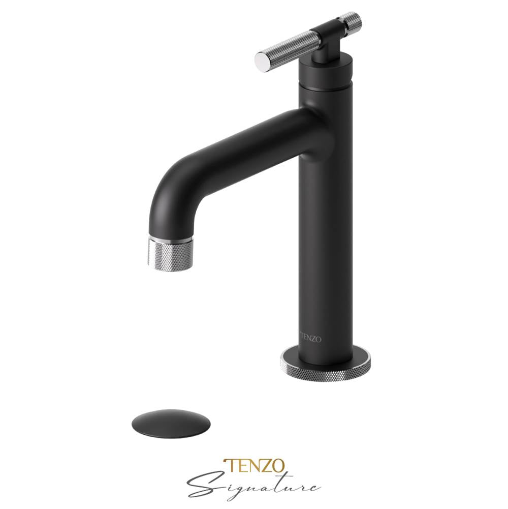 Tenzo BE11-F-P Single Hole Lavatory Faucet With Drain Bellacio-F