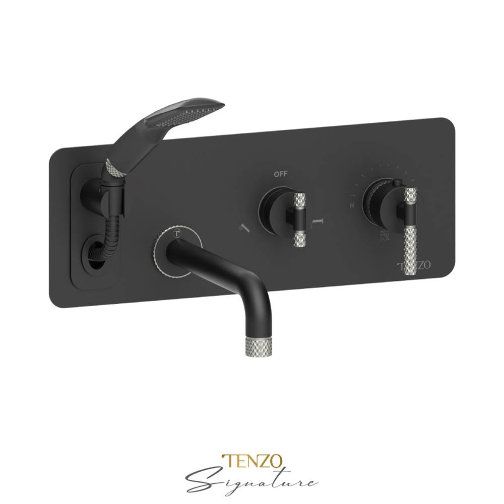 Tenzo F-BET73-C Trim For Wall Mount Tub Faucet With Retractable Hose Bellacio-C