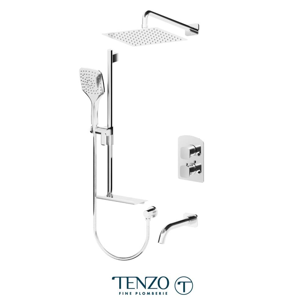 Tenzo F-DET33-503115-CR Trim For Delano T-Box Kit 3 Functions Thermo Chrome Finish