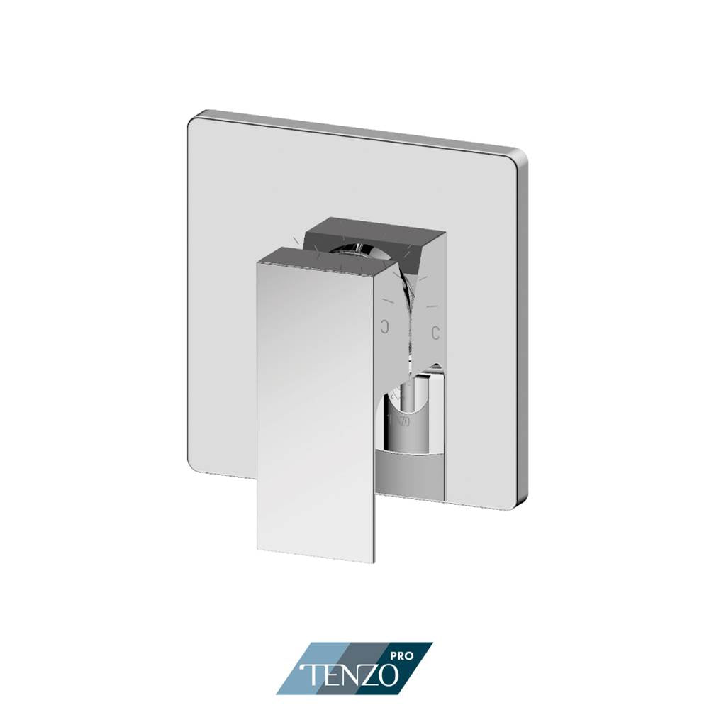 Tenzo F-KATP21-CR Trim For Kalissa Smart-Trim Thermo Valve Pressure Balance 1 Function Chrome