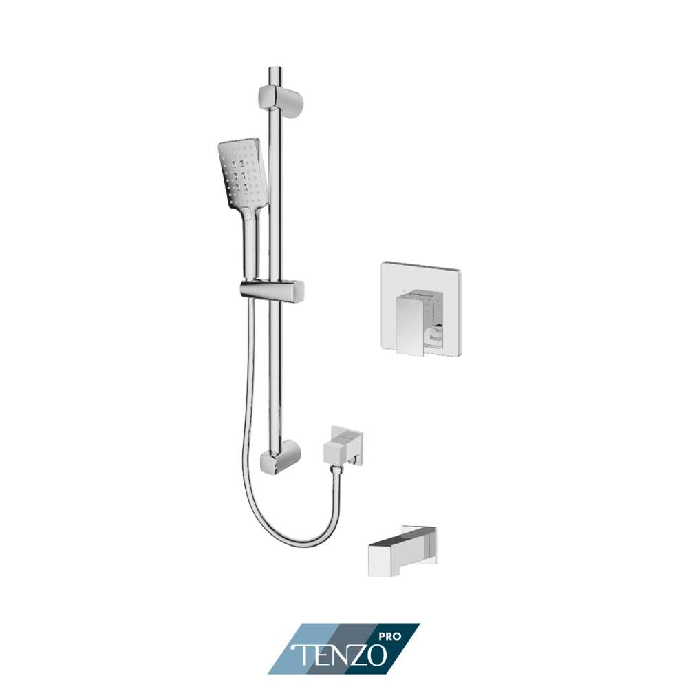 Tenzo F-KAPB22R-1102-CR Kalissa Tenzo Pro Kit 2 Rotary Functions Pressure Balance Chrome Finish