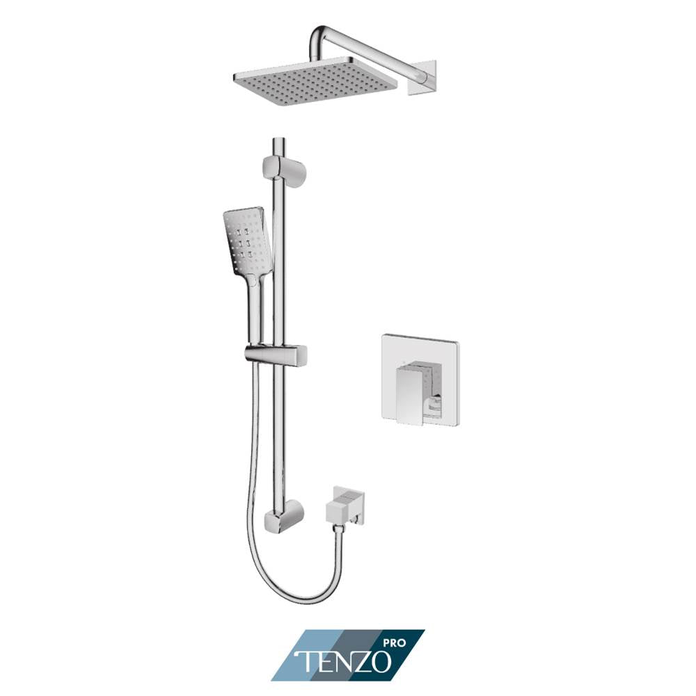 Tenzo KAPB22R-1130-CR Kalissa Tenzo Pro Kit 2 Functions Pressure Balance Chrome Finish