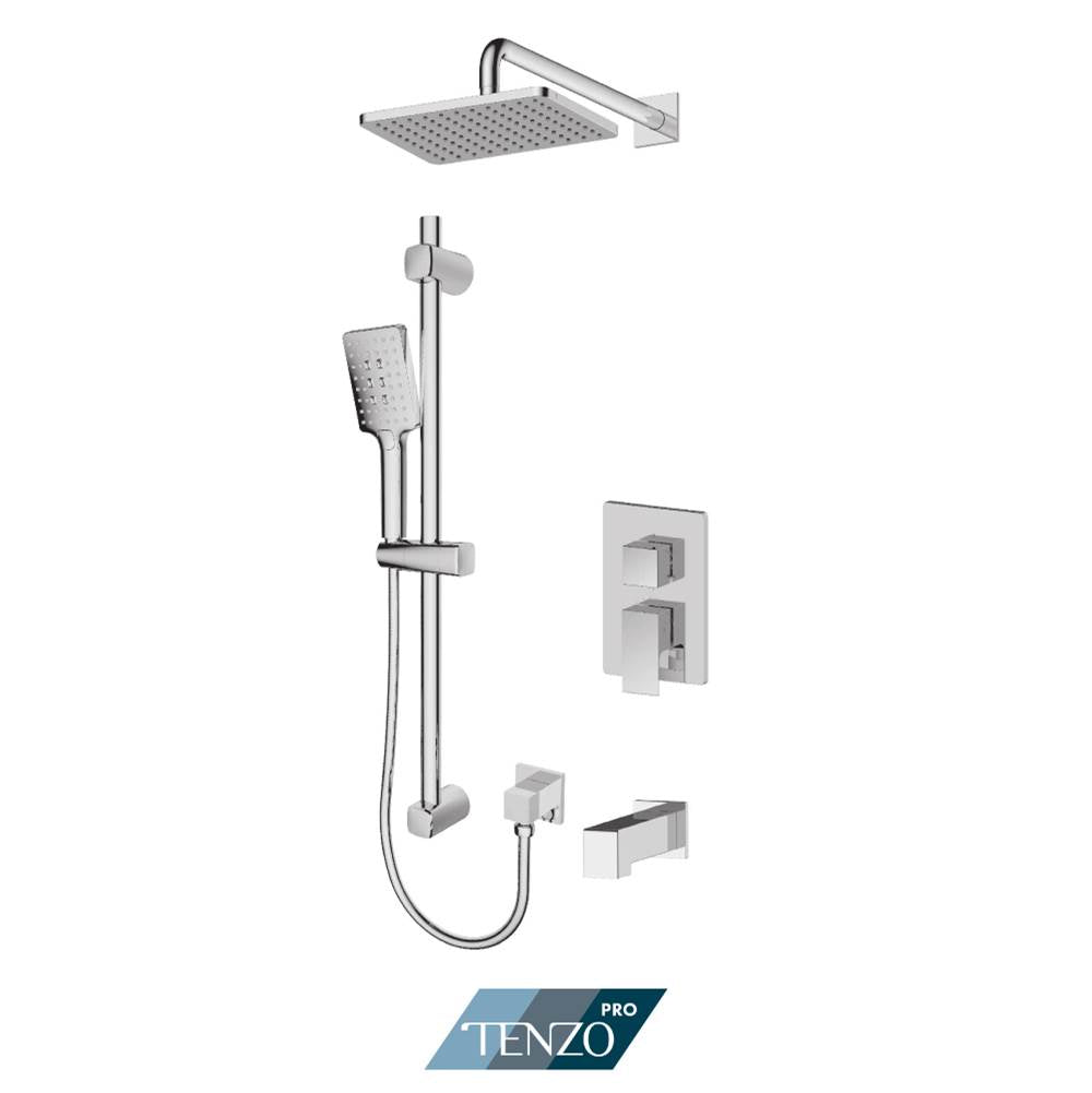 Tenzo F-KAPB23-1131-CR Kalissa Tenzo Pro Kit 2 3 Functions Pressure Balance Chrome Finish