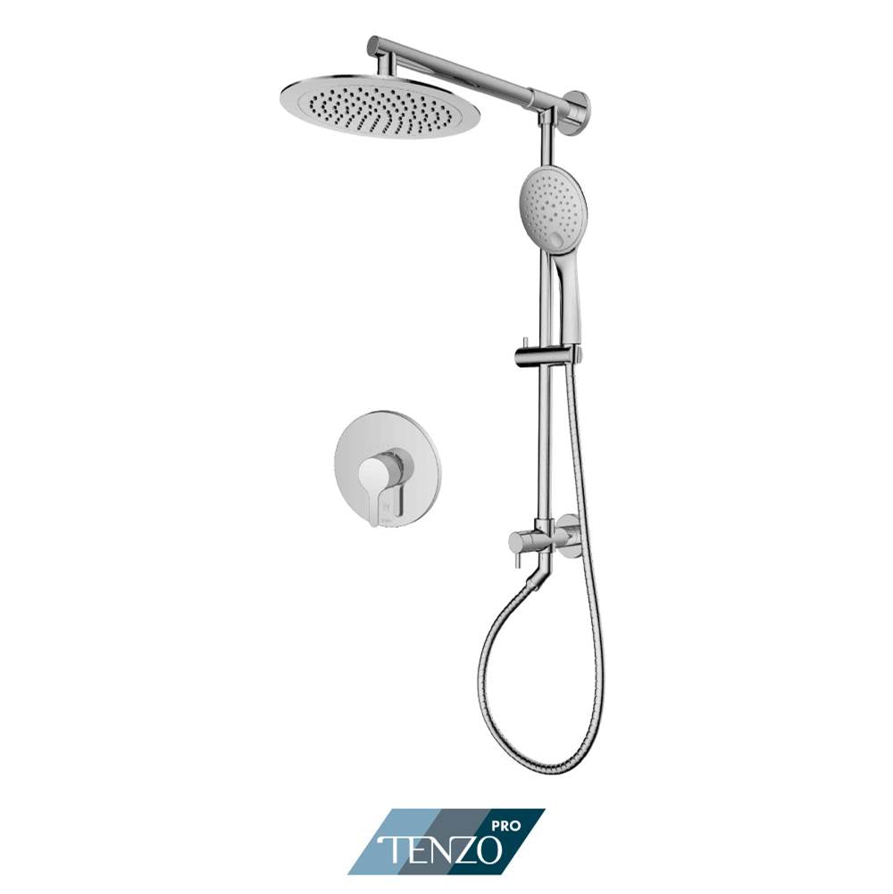 Tenzo F-MYPB21-1201-CR Trim For Mylo Tenzo Pro Kit 1 Function Pressure Balance Chrome Finish