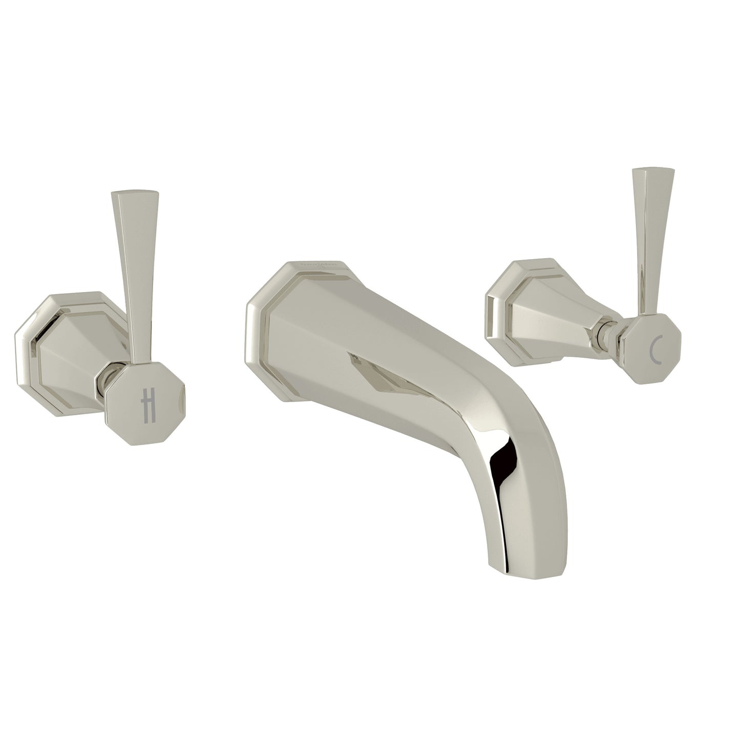 Perrin & Rowe U.3170 Deco Wall Mount Lavatory Faucet Trim