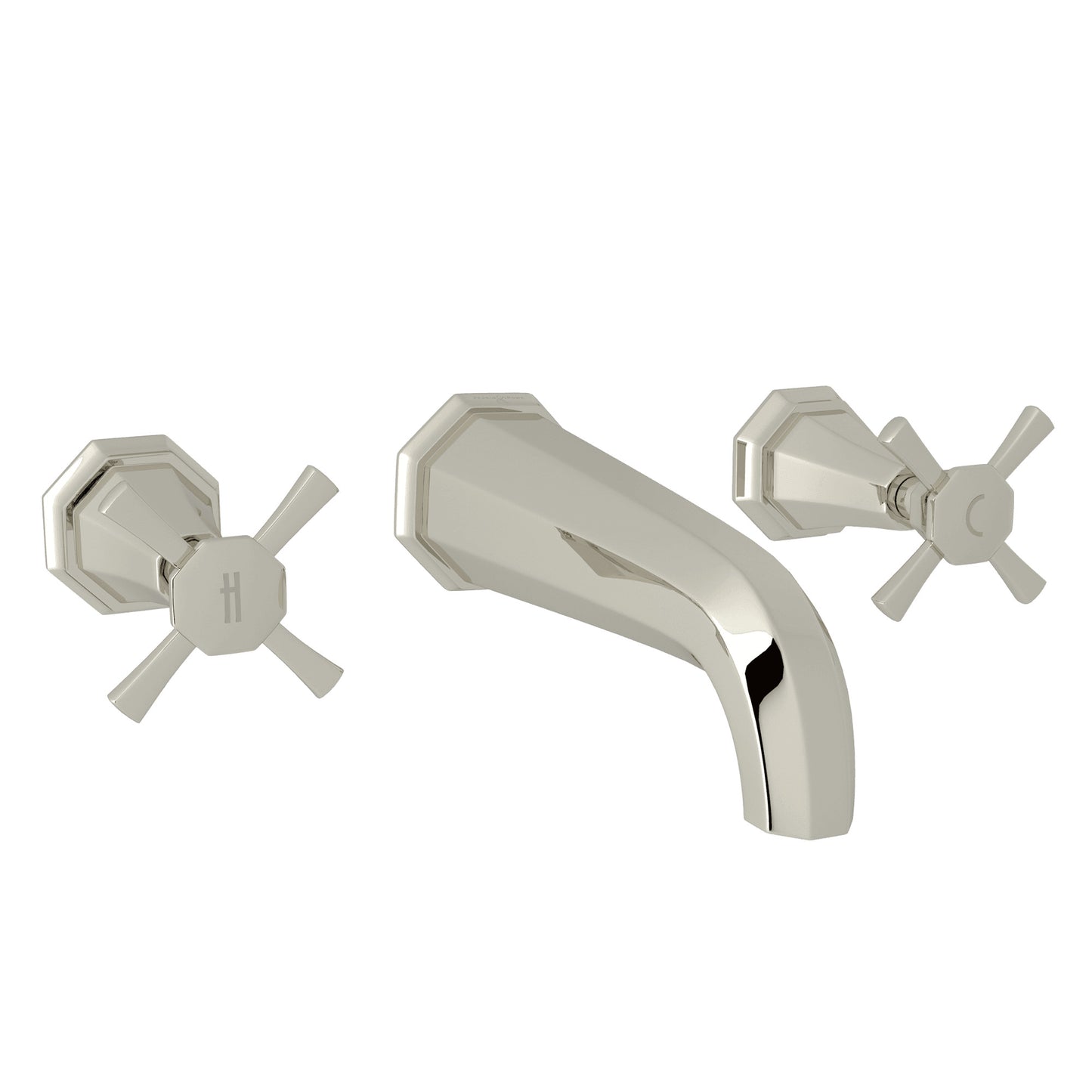 Perrin & Rowe U.3171 Deco Wall Mount Lavatory Faucet Trim