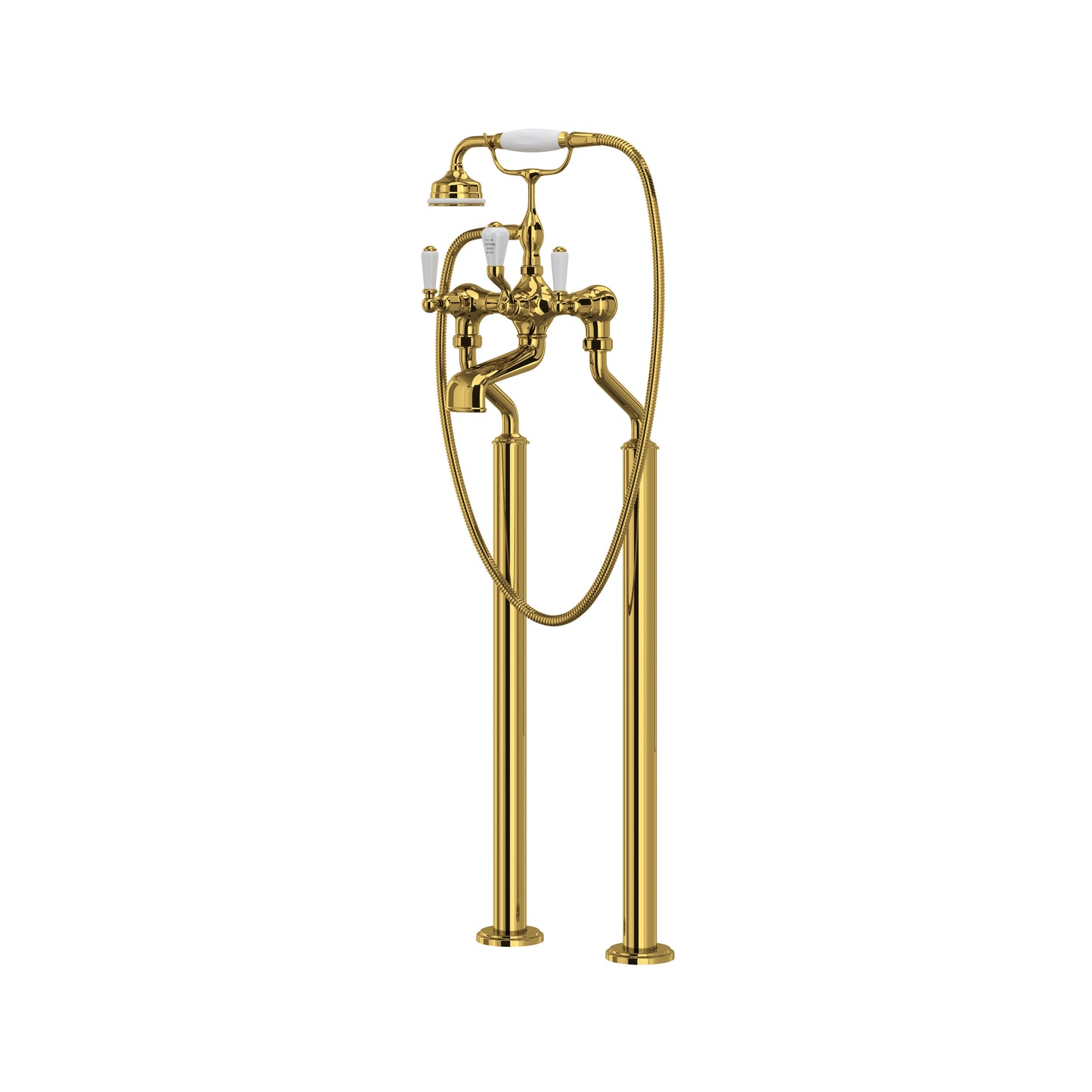 Perrin & Rowe U.3520 Traditional Floor Mount Tub Filler