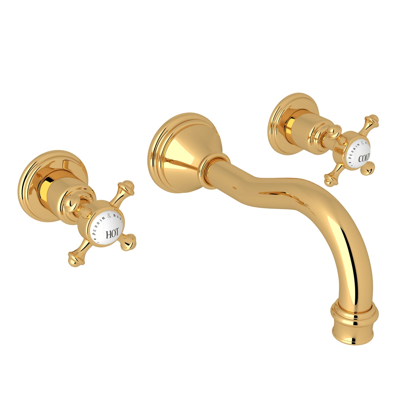 Perrin & Rowe U.3794 Georgian Era Wall Mount Lavatory Faucet Trim