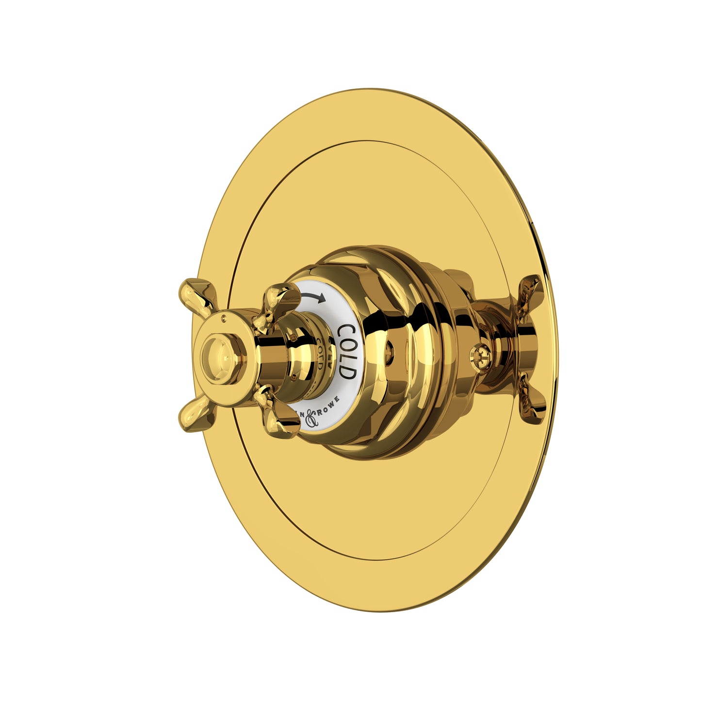 Perrin & Rowe U.5566 Edwardian 3/4" Round Thermostatic Trim Without Volume Control