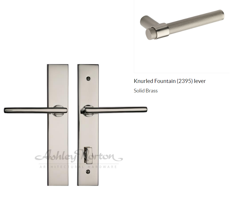 Ashley Norton UBLP4.2395.55.R.BK Knurled Fountain US Lever High - Flat Black