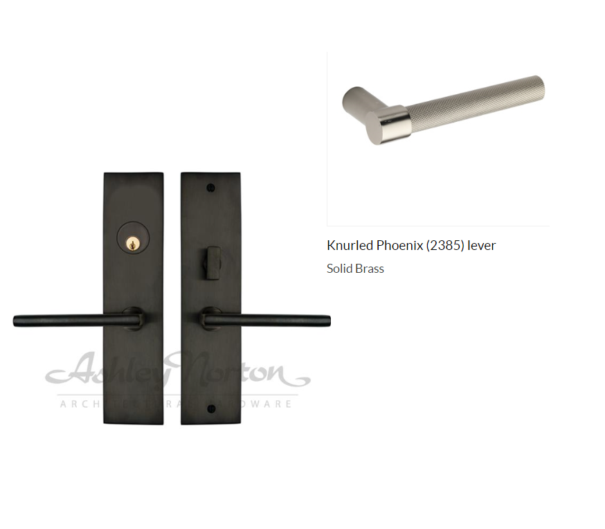 Ashley Norton UBMOR.2385.12.L.8 Knurled Phoenix LxL Entry - Dark Oil Rubbed