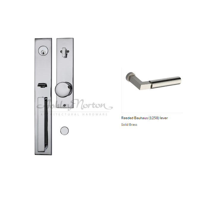 Ashley Norton UBTUB.1258.50.L.8-238 Reeded Bauhaus GxL Entry - Dark Oil Rubbed