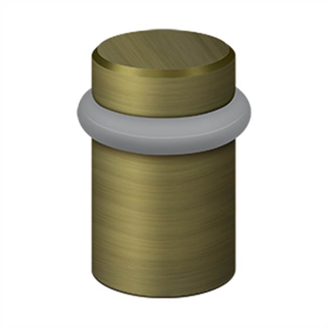 Deltana UFB5000 Round Universal Floor Bumper 2, Solid Brass