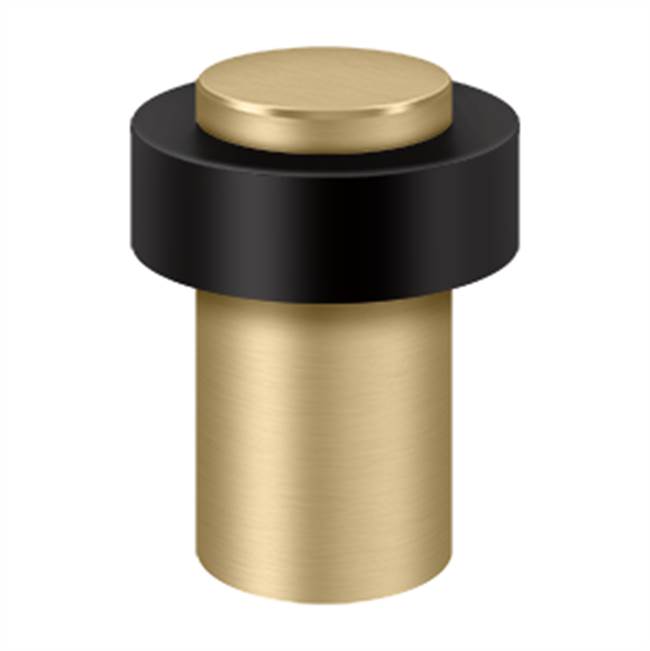 Deltana UFB7500U Round Universal Floor Bumper 3, Heavy Duty, Solid Brass