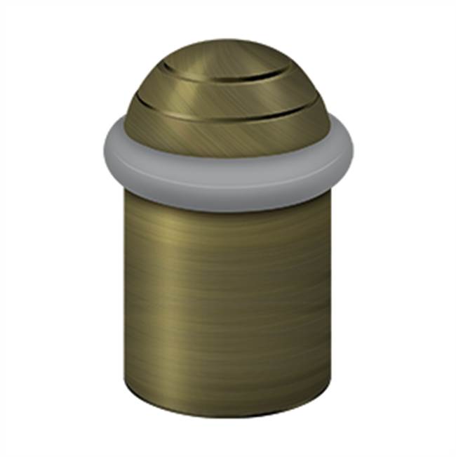 Deltana UFBD5000 Round Universal Floor Bumper Dome Cap 2-1/8, Solid Brass