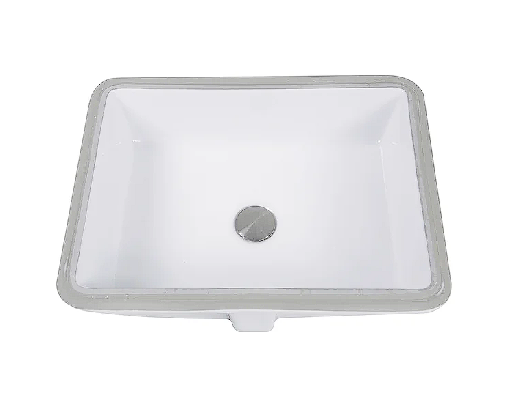 Nantucket sinks UM-17X13-W 17 inch x 13 inch undermount rectangle ceramic sink in white